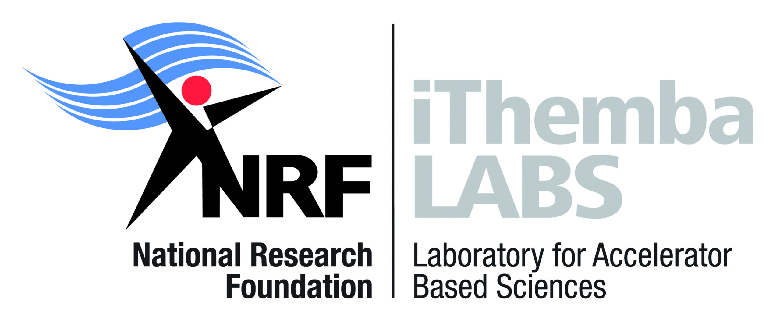 A logo with the 'NRF: National Research Foundation' on the left and 'iThemba LABS: Laboratory for Accelerator Based Science'.